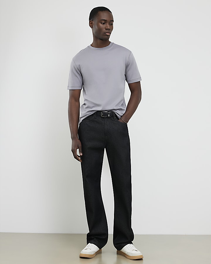 River Island Grey Slim Fit T-Shirt