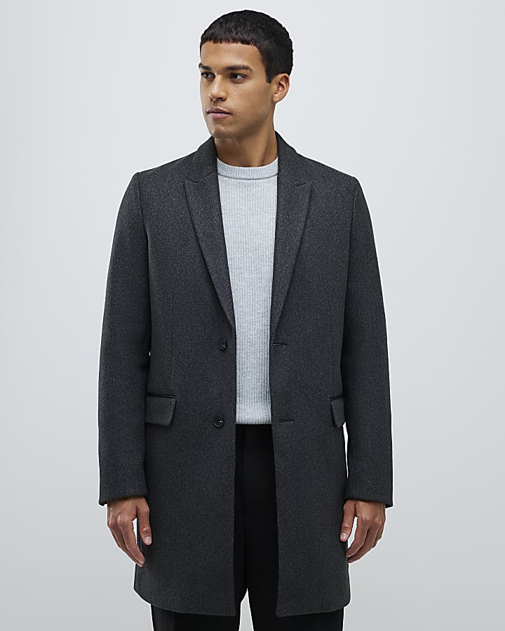 River Island Grey Tailored Coat