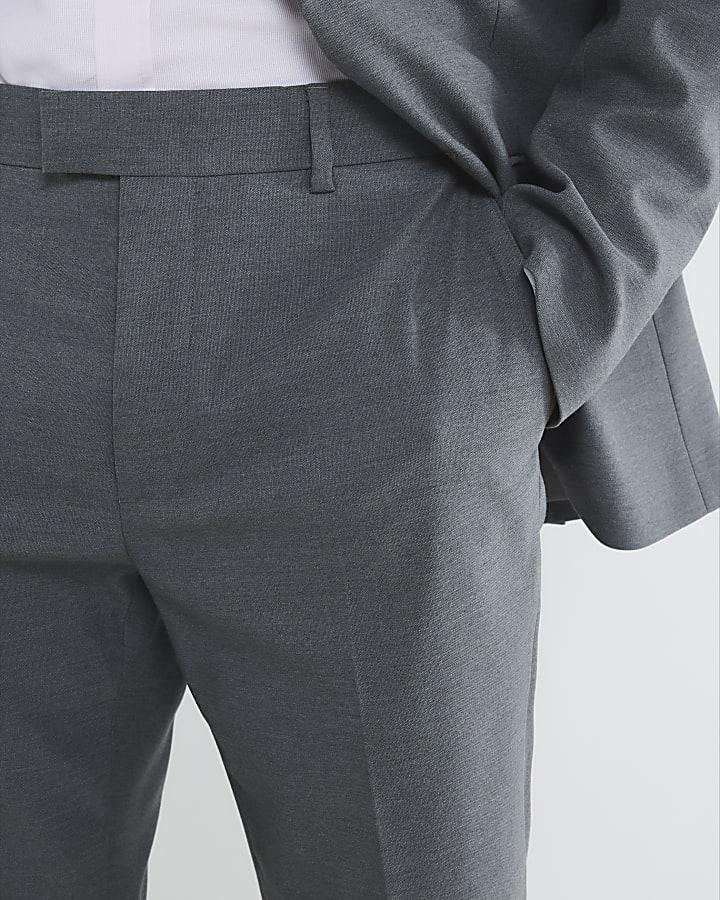River Island Grey Tailored Suit Trousers