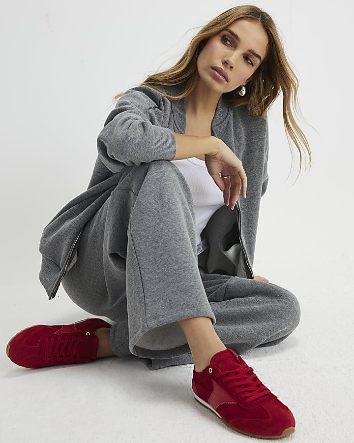 River Island Grey Wide Leg Joggers