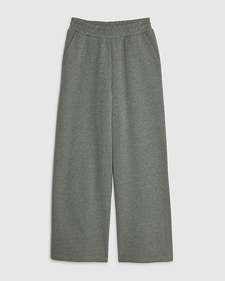 river island Grey Wide Leg Joggers