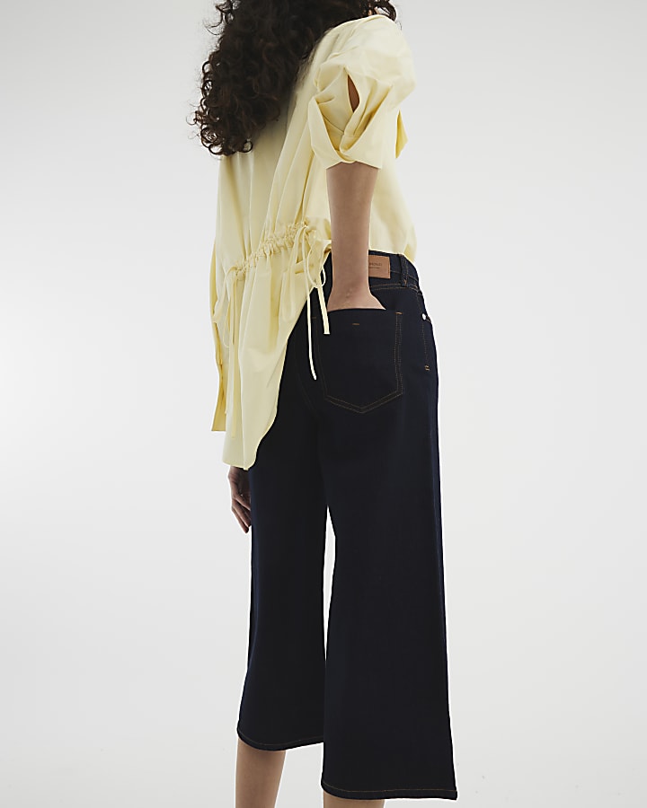 River Island Indigo High Waisted Jorts