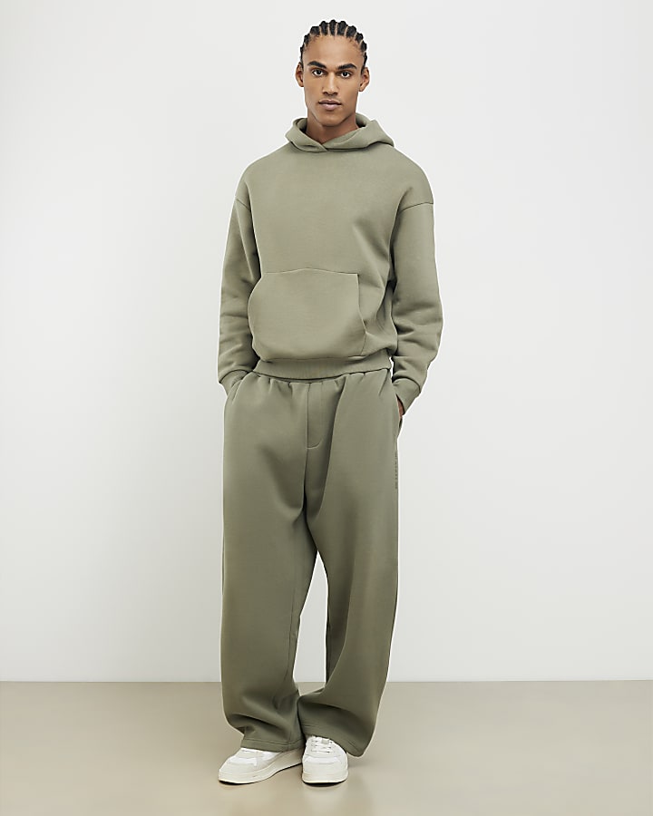 River Island Khaki Oversized Fit Hoodie