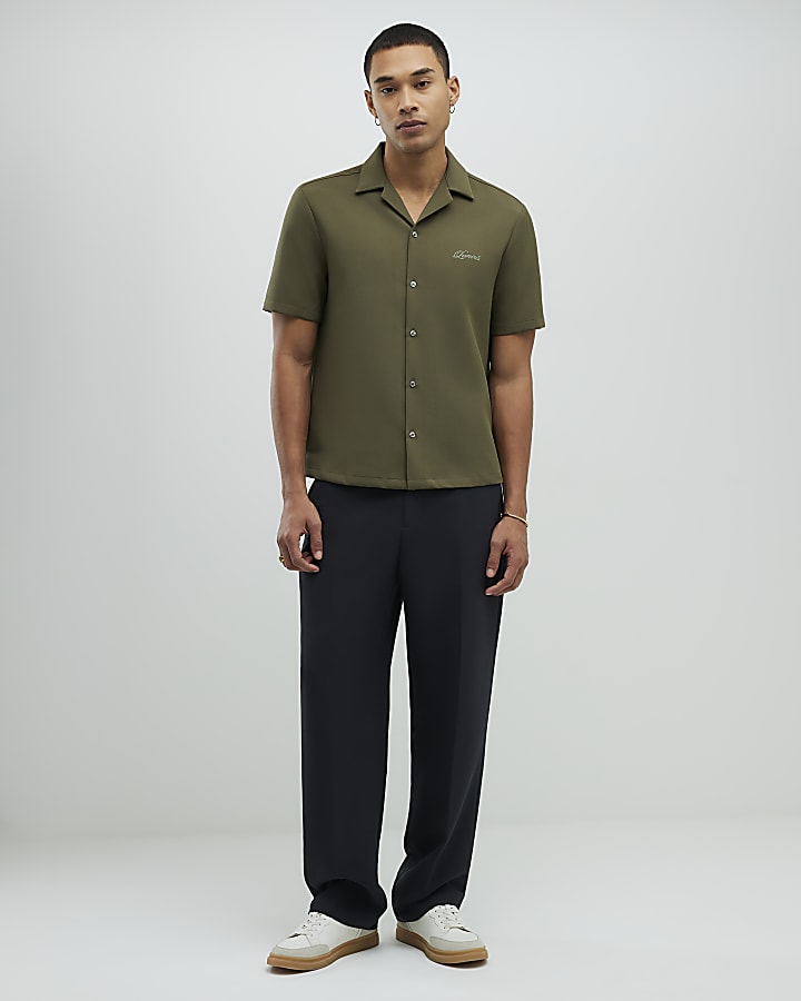 River Island Khaki Regular Fit Luminis Shirt
