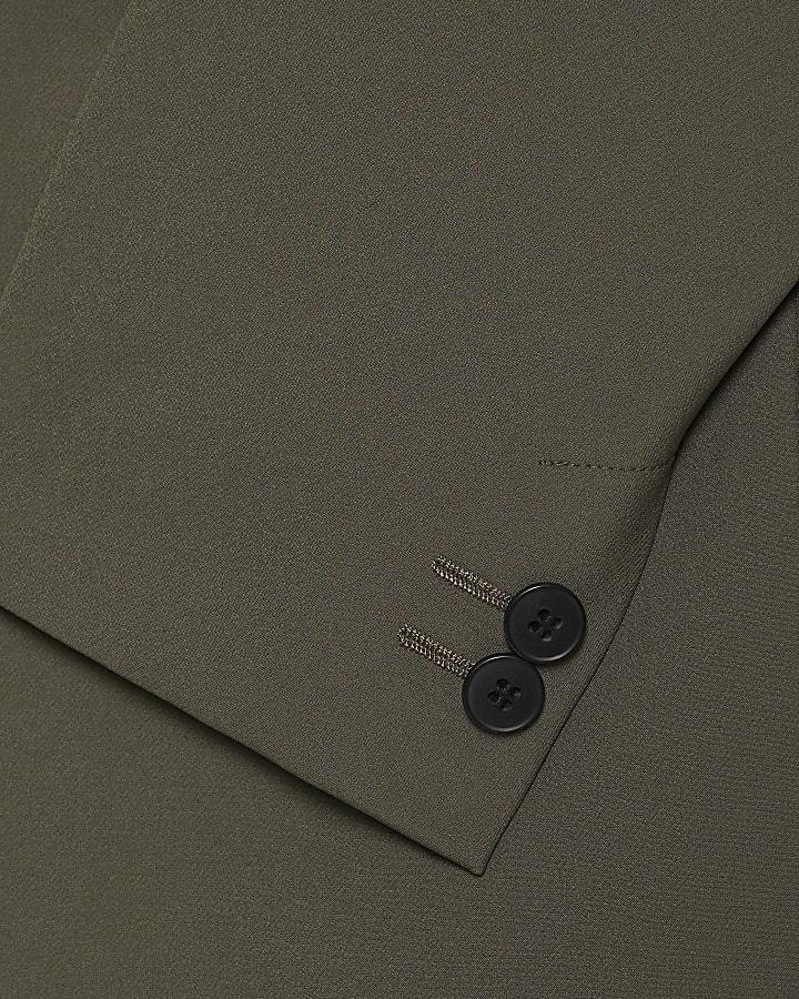 river island Khaki Skinny Fit Suit Jacket