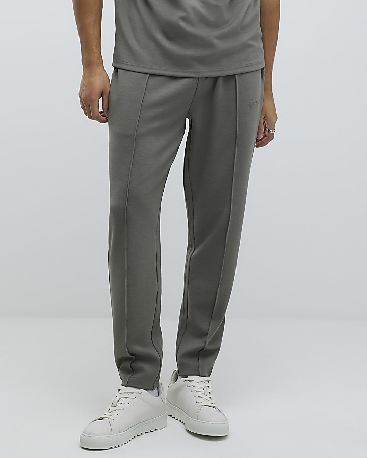 River Island Khaki Slim Fit Joggers