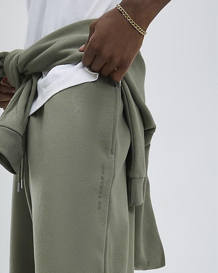 River Island Khaki Wide Leg Joggers