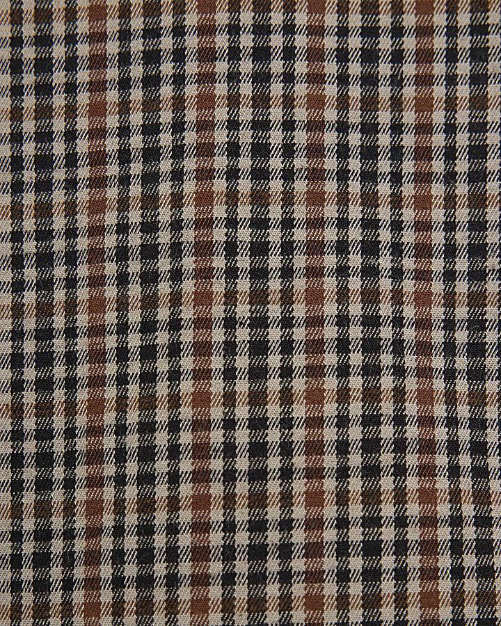 river island Mini Boys Beige Check Shirt