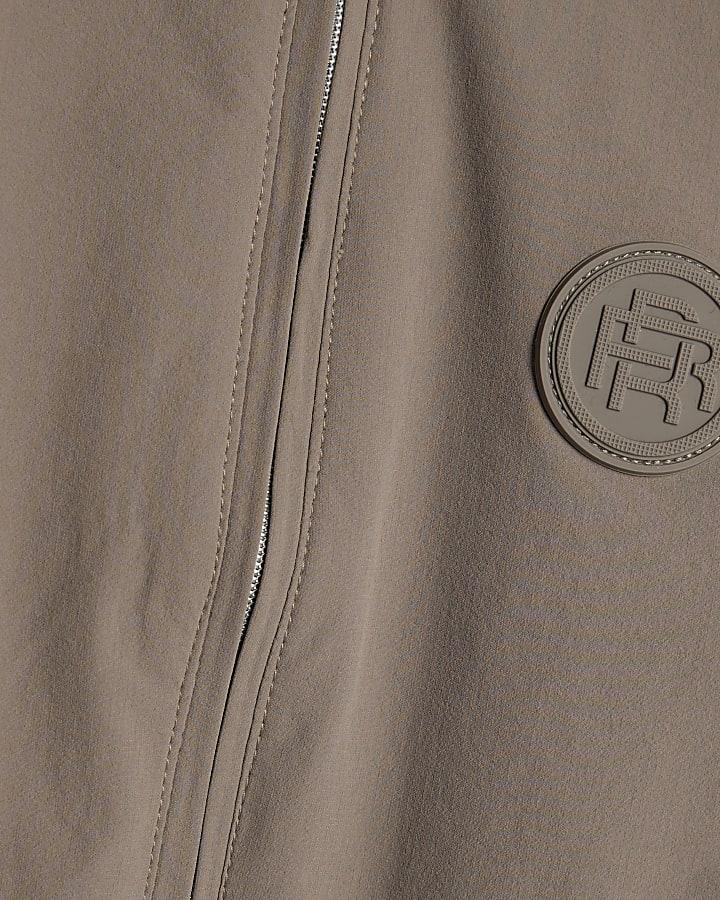 river island Mini Boys Beige RI Hooded Jacket