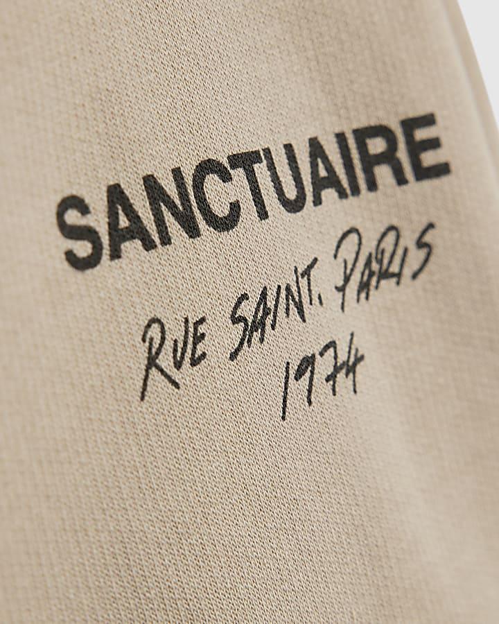 river island Mini Boys Beige Sanctuaire Hoodie