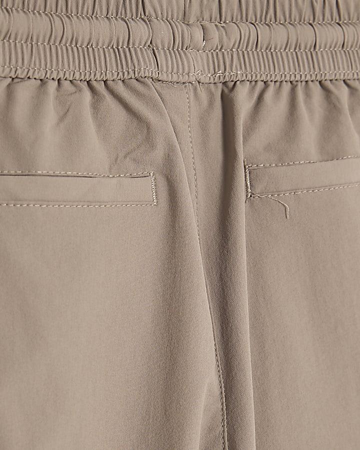 river island Mini Boys Beige Zip Cargo Trousers