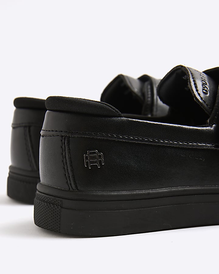 river island Mini Boys Black Casual Tassel Loafer