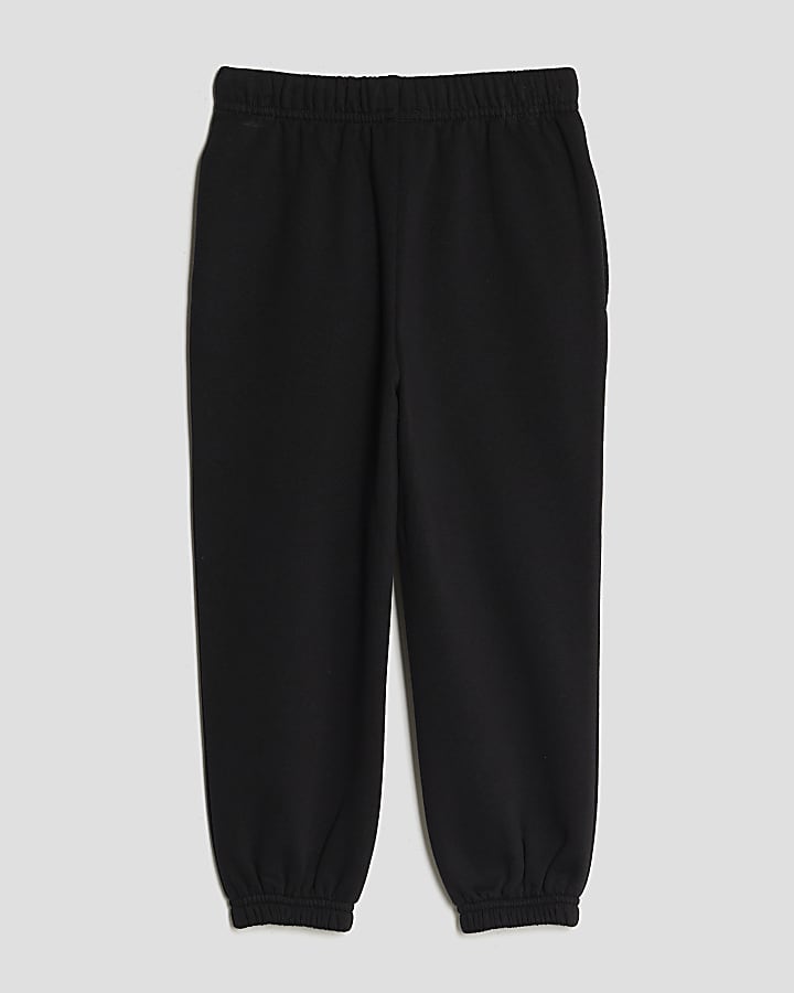 River Island Mini Boys Black Joggers