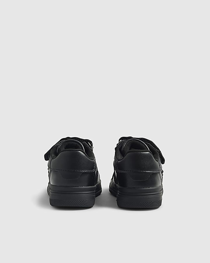 River Island Mini Boys Black Lion Head Trainers