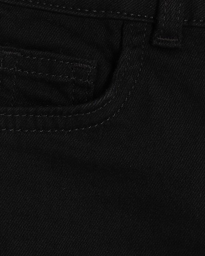 River Island Mini Boys Black Relaxed Skinny Jeans