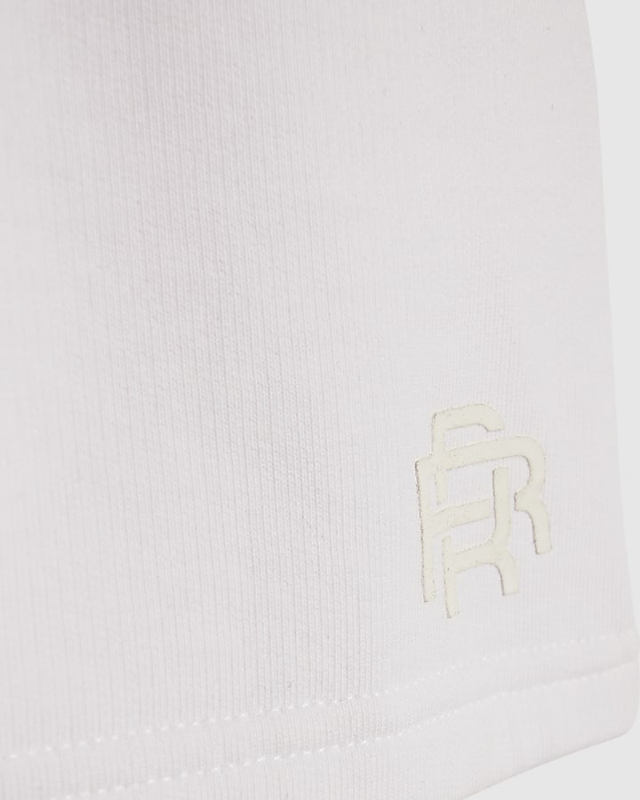 River Island Mini Boys Black RR Shorts Set