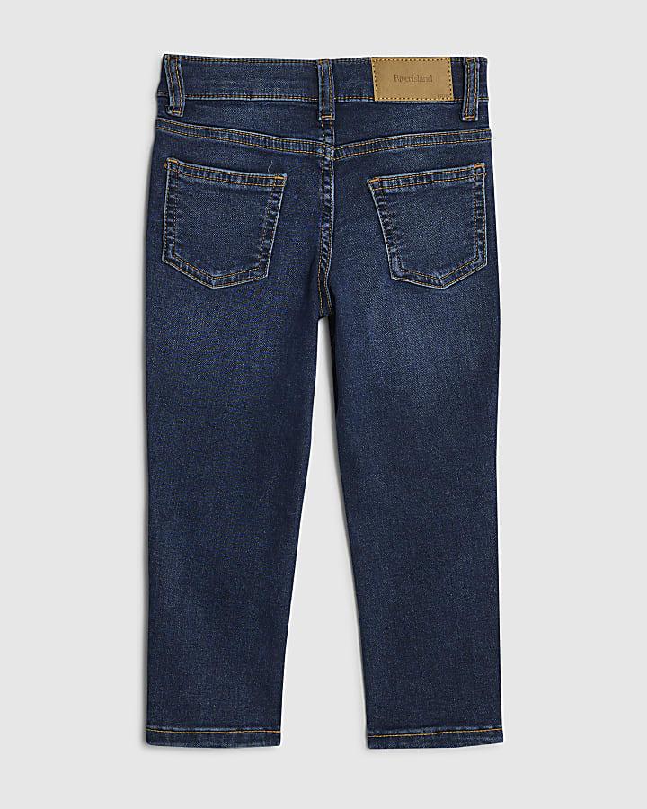 River Island Mini Boys Blue Stretch Skinny Jeans