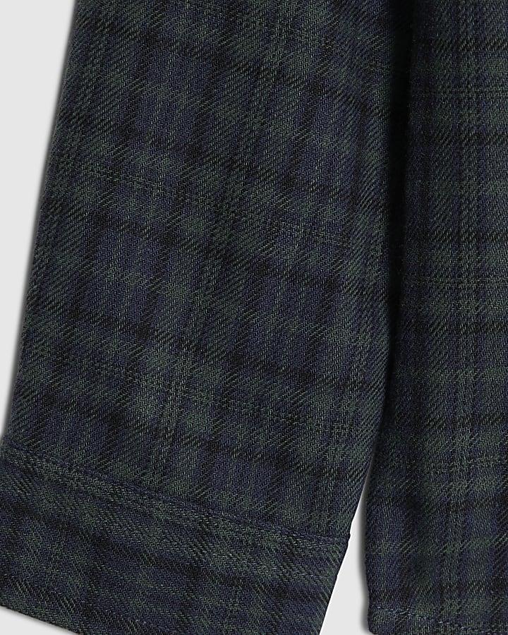 river island Mini Boys Green Check Shirt