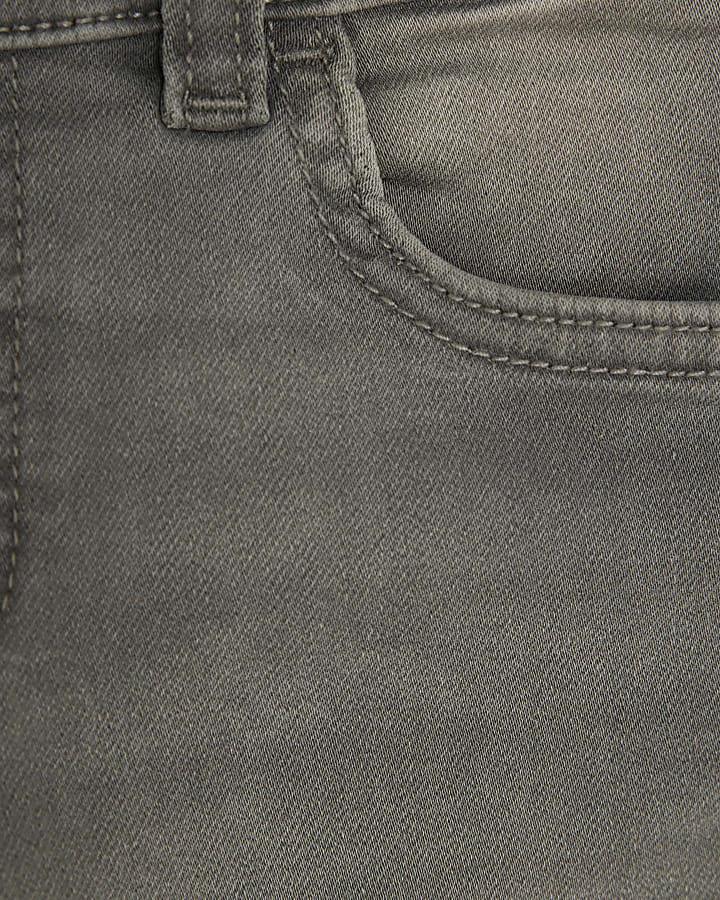 River Island Mini Boys Grey Stretch Tapered Jeans