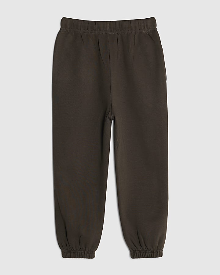 River Island Mini Boys Khaki RR Joggers
