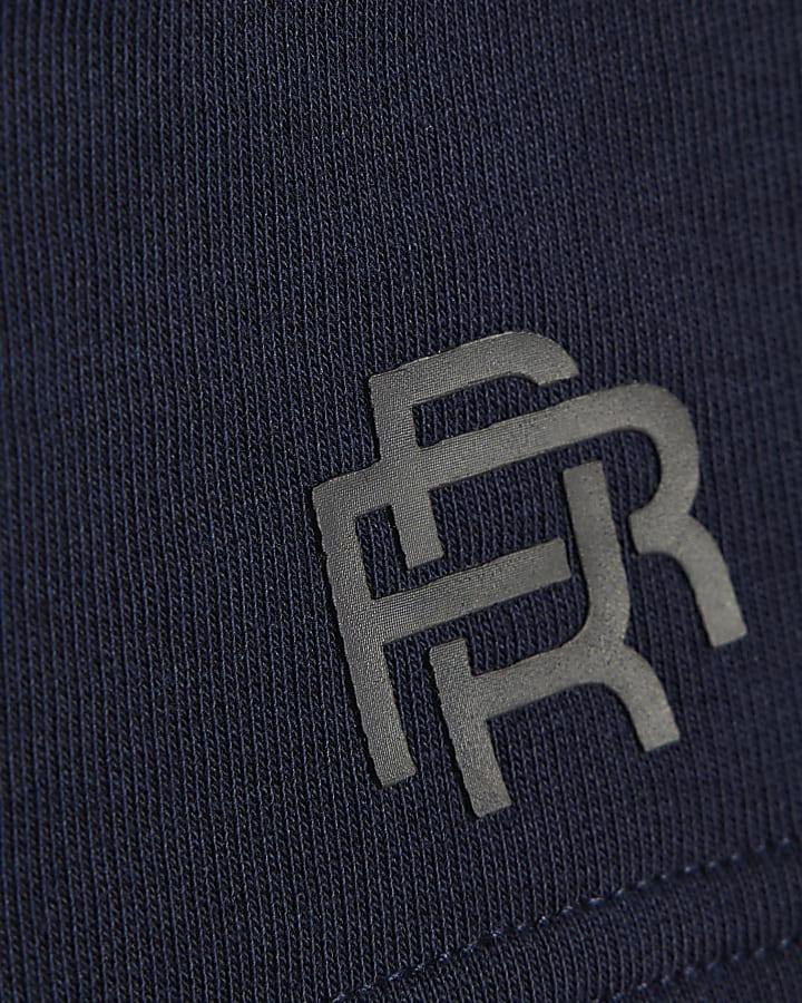 river island Mini Boys Navy RR Pack Of 2 Shorts