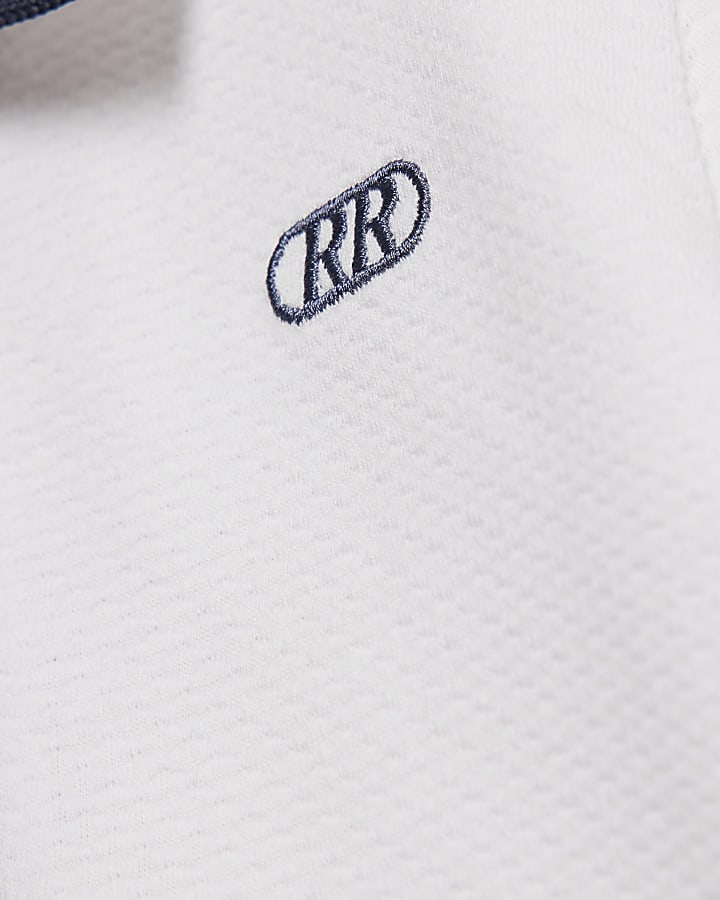 River Island Mini Boys White Pack Of 2 Polo Shirt