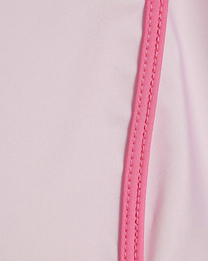 river island Mini Girls Pink Starfish Swimsuit Set