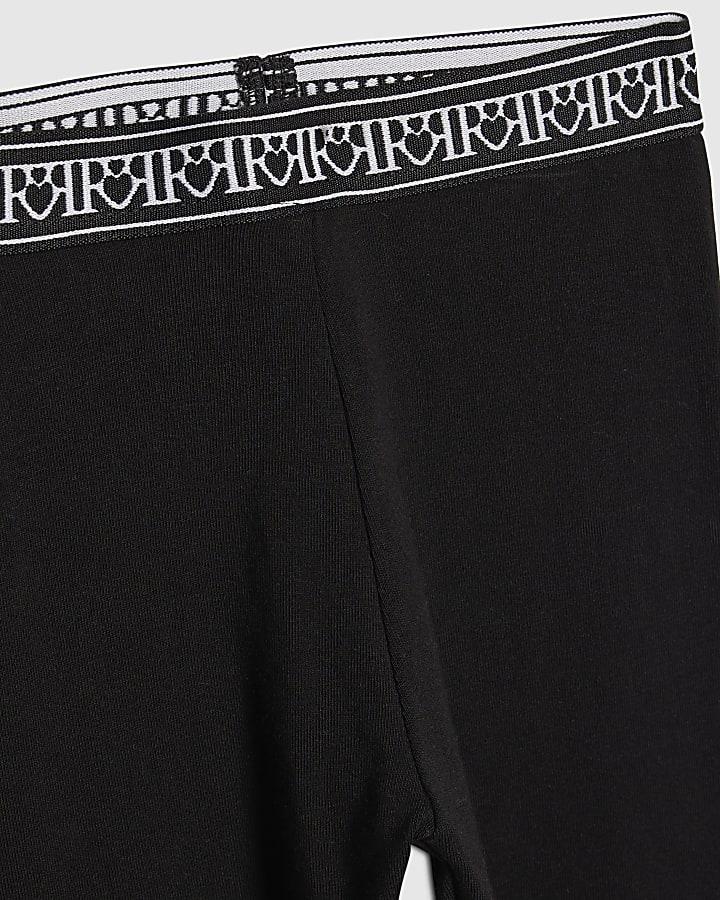 river island Mini Girls Purple Bow Sweatshirt Set