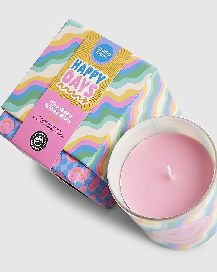 river island Multi Colour Happy Days Candle
