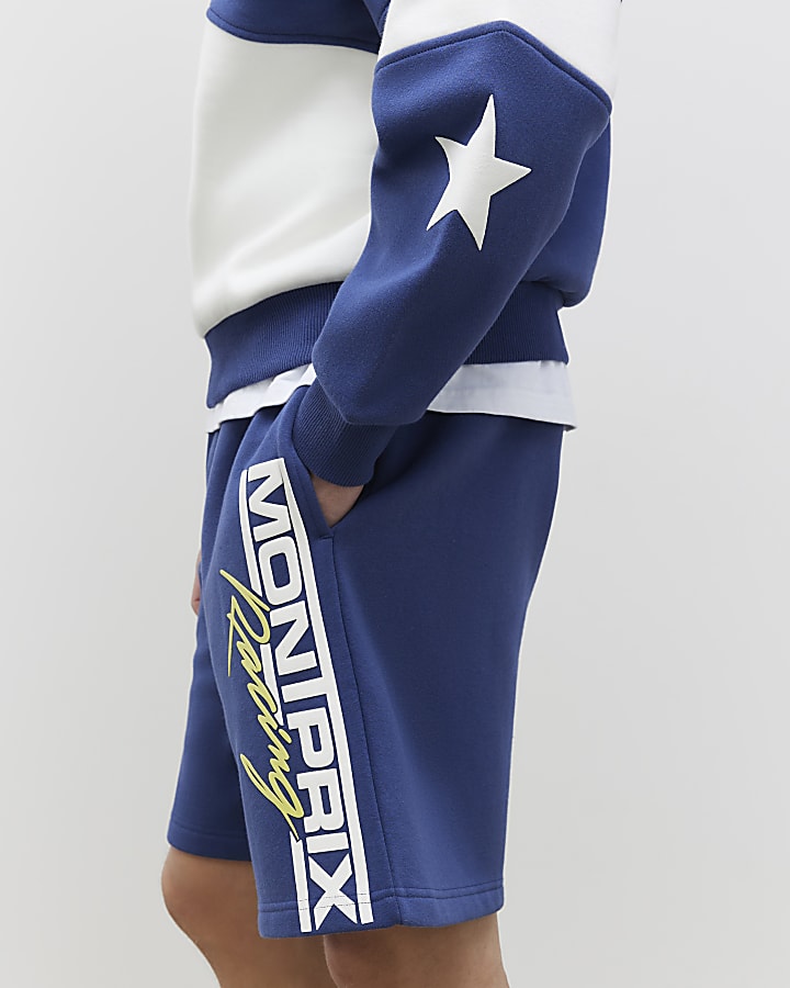 River Island Navy Jort Fit Mont Prix Shorts