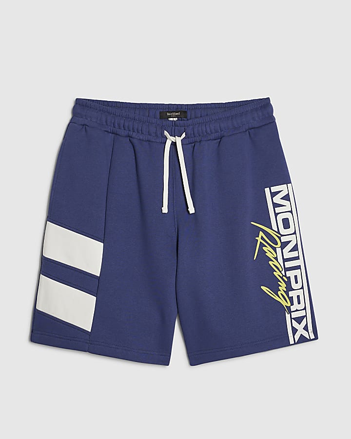 river island Navy Jort Fit Mont Prix Shorts