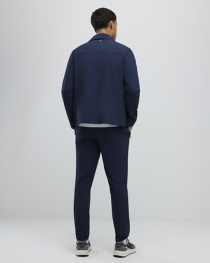 River Island Navy Skinny Fit Chino Trousers