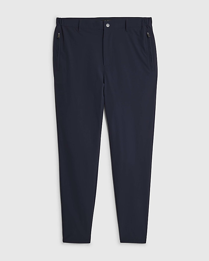 river island Navy Skinny Fit Chino Trousers
