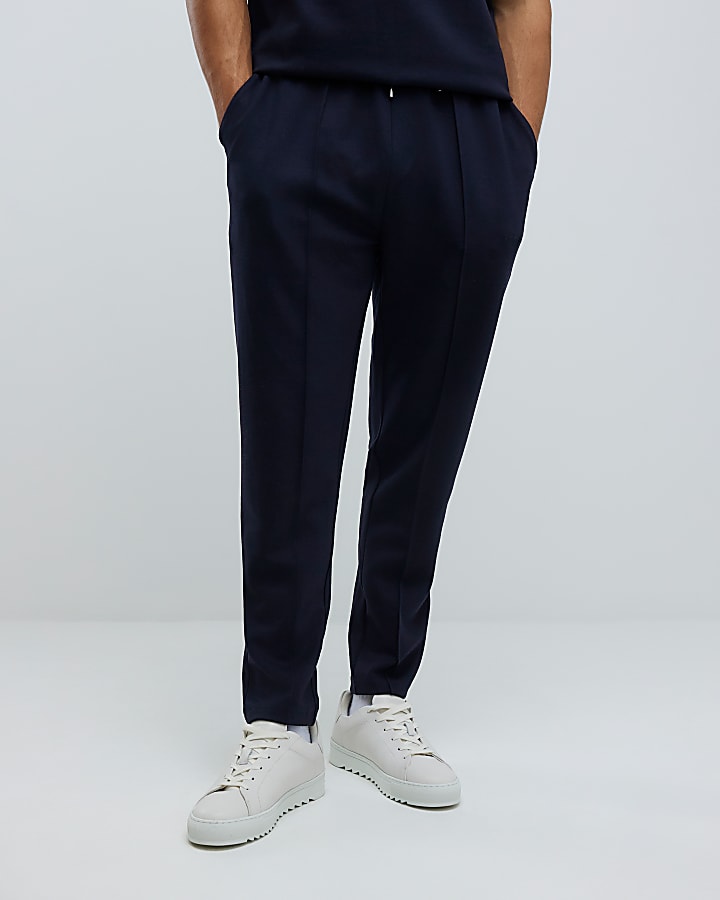 River Island Navy Slim Fit Joggers