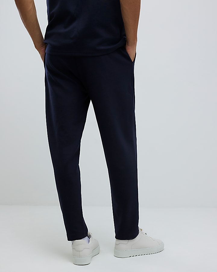 River Island Navy Slim Fit Joggers