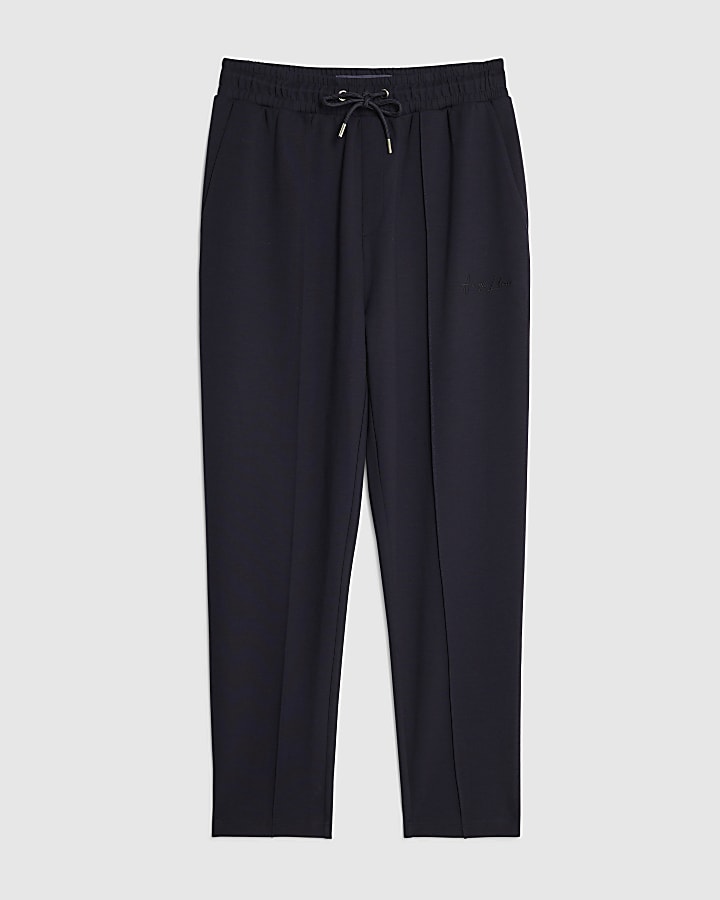 river island Navy Slim Fit Joggers