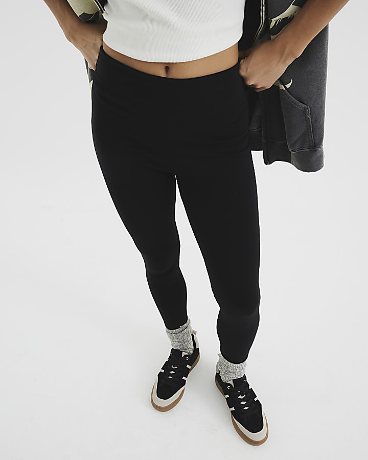 River Island Petite Black High Waisted Leggings