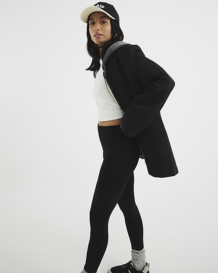River Island Petite Black High Waisted Leggings