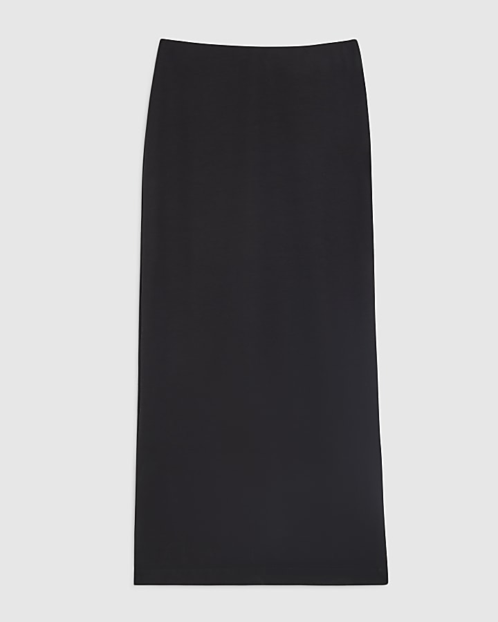 River Island Petite Black Premium Maxi Skirt
