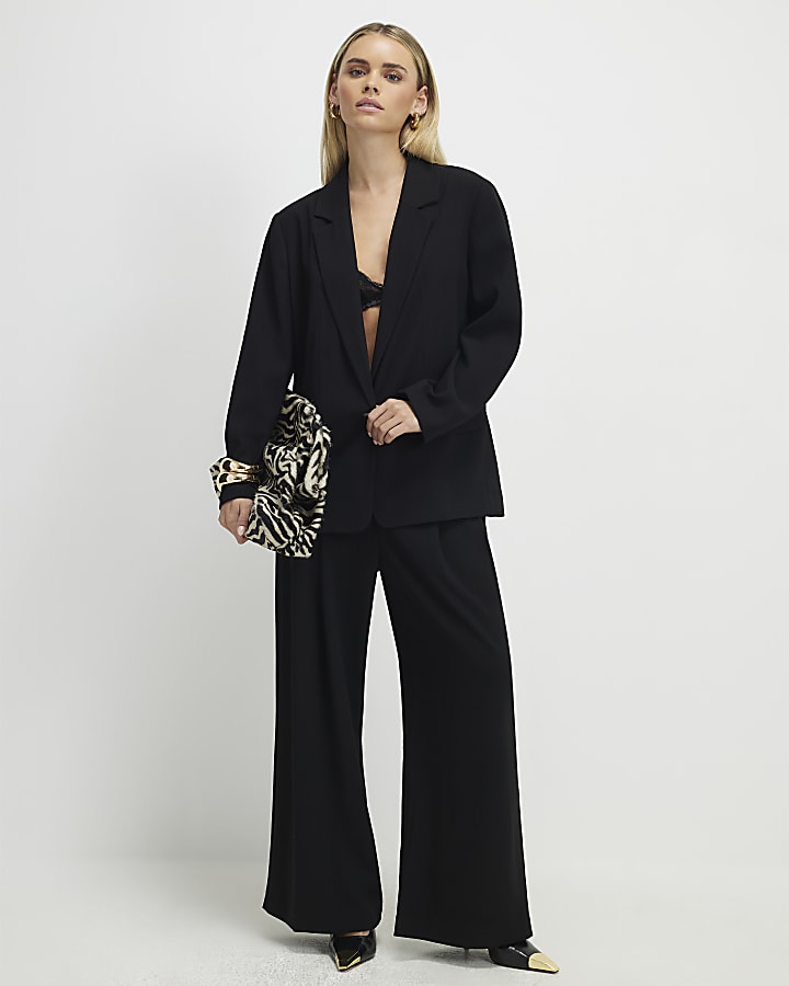 River Island Petite Black Single Breasted Blazer