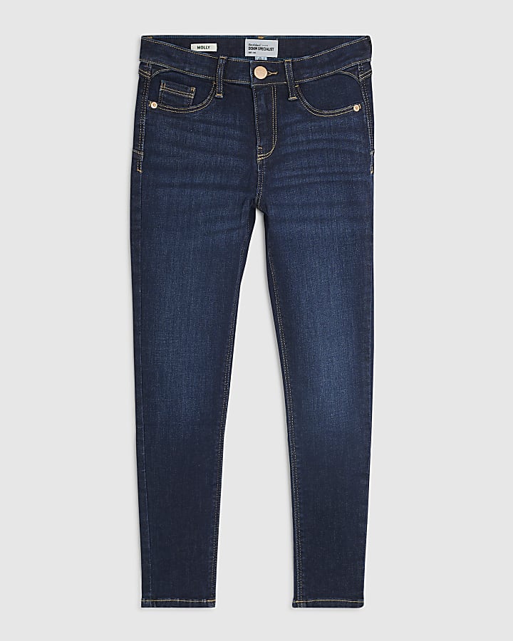 river island Petite Blue Sculpt Skinny Jeans