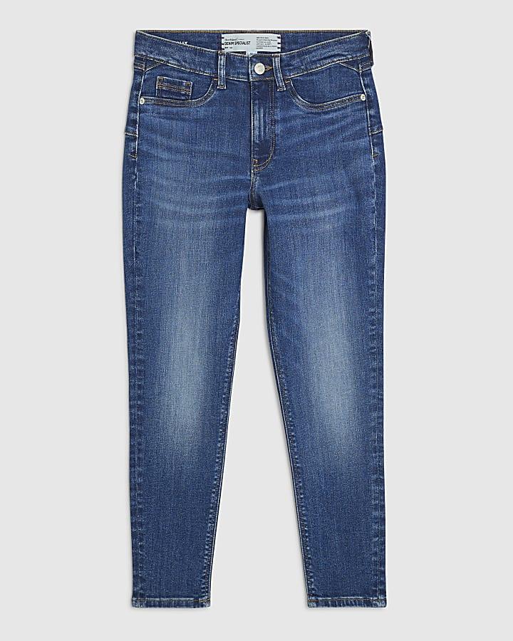 river island Petite Blue Sculpt Skinny Jeans