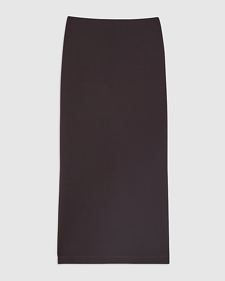 River Island Petite Brown Premium Maxi Skirt