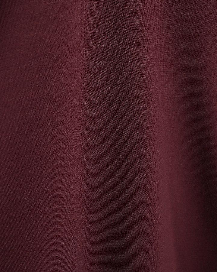 River Island Petite Red Tie Front Premium Top