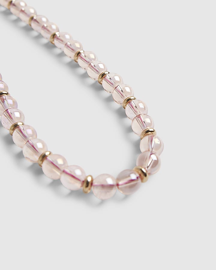 River Island Pink Beaded Phone Chain