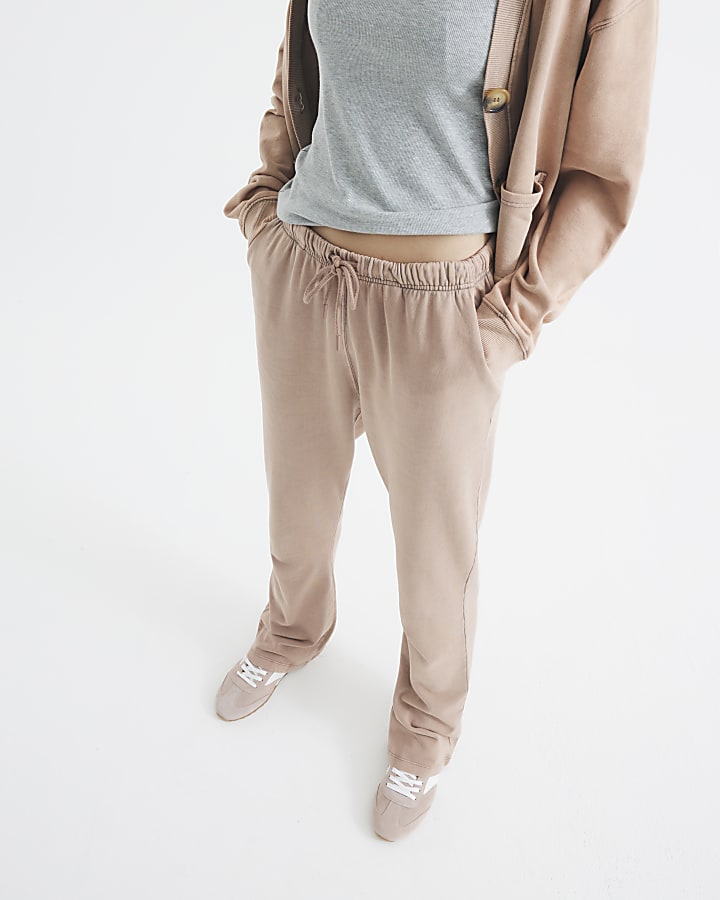 River Island Pink Bootcut Waistband Joggers