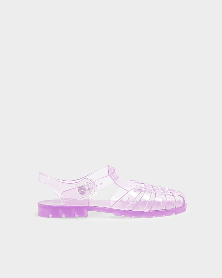River Island Pink Juju Caged Jelly Sandals