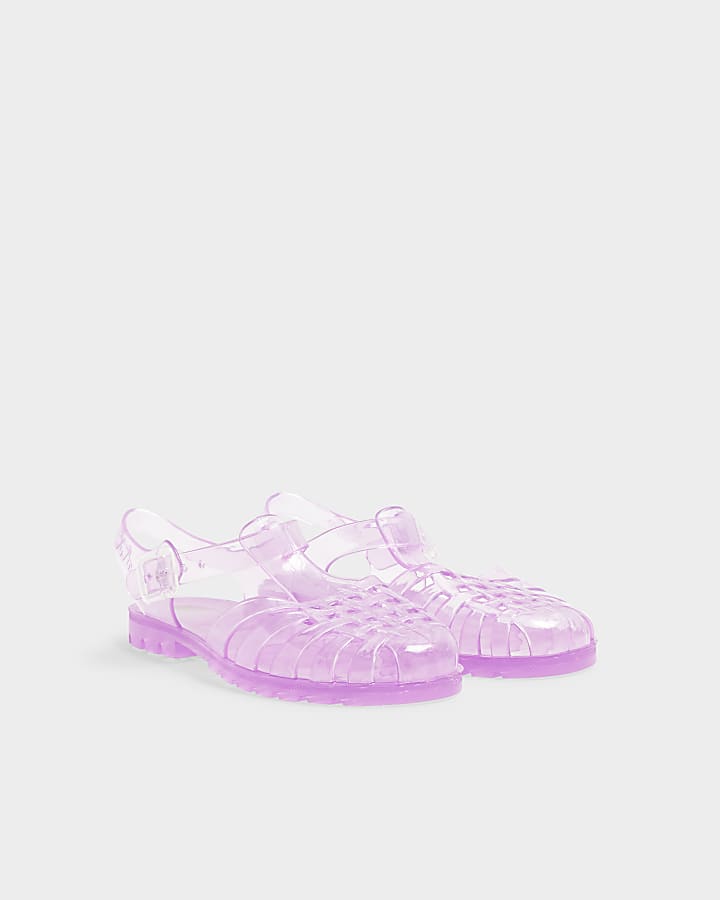 River Island Pink Juju Caged Jelly Sandals