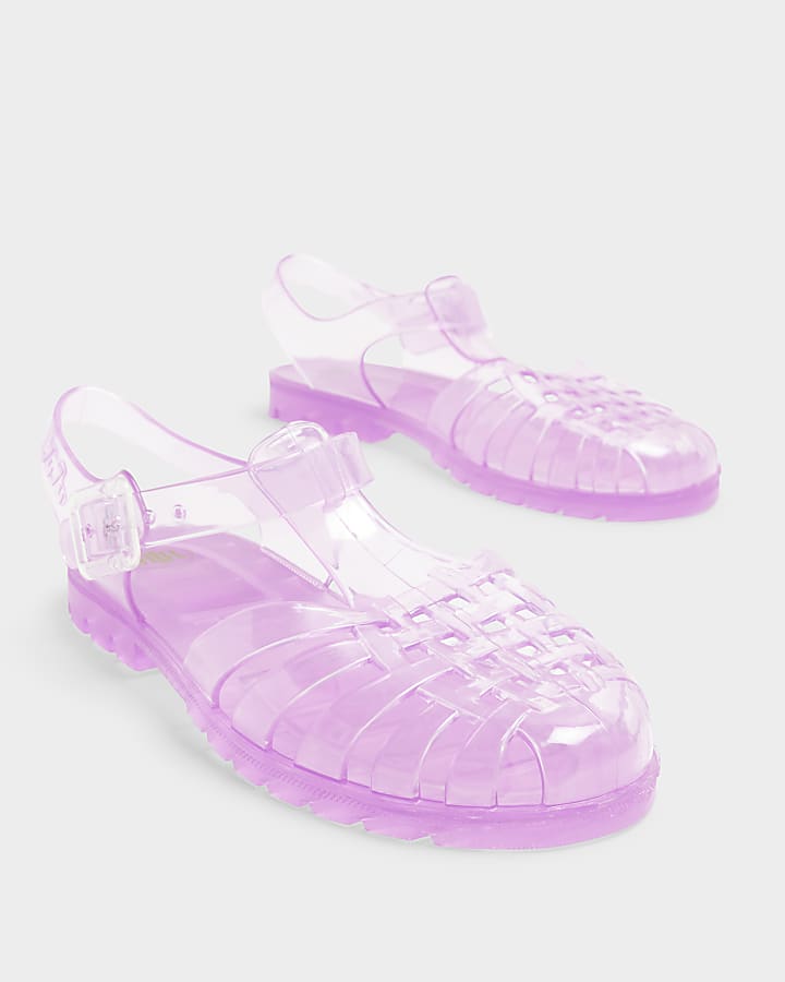 river island Pink Juju Caged Jelly Sandals