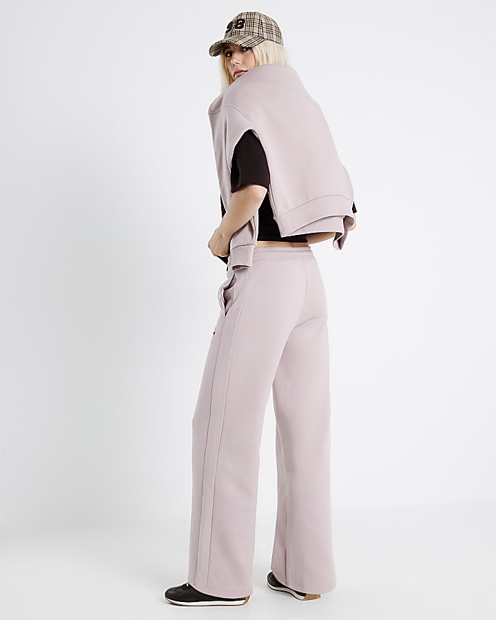 River Island Pink RVR Edition Wide Leg Joggers